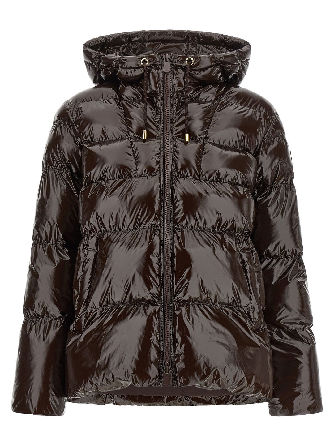 Pinko Eleodoro Puffer Jackets - Brown | 1a71e7db113382fd543712aab0bafe4d52af58ab