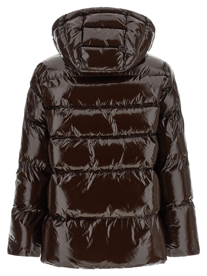 Pinko Eleodoro Puffer Jackets - Brown | 1145e7e7dc9dba0980f64e6a319f0e1ec92c7681