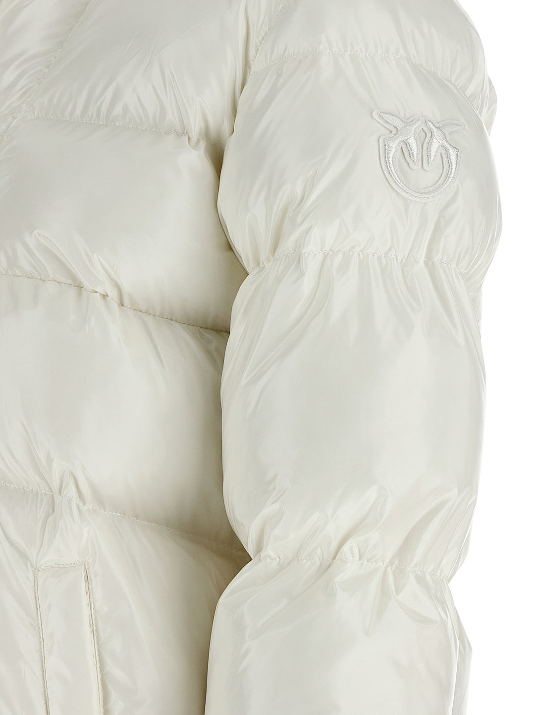 Pinko Eleodoro Puffer Jackets - White | ef1505dba206471878ce3a229a195afacf5b15ec