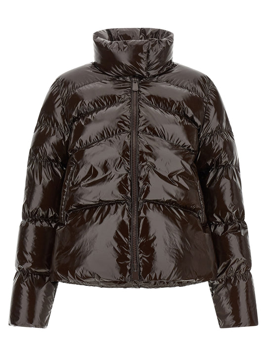 Love Birds Puffer Jackets Brown