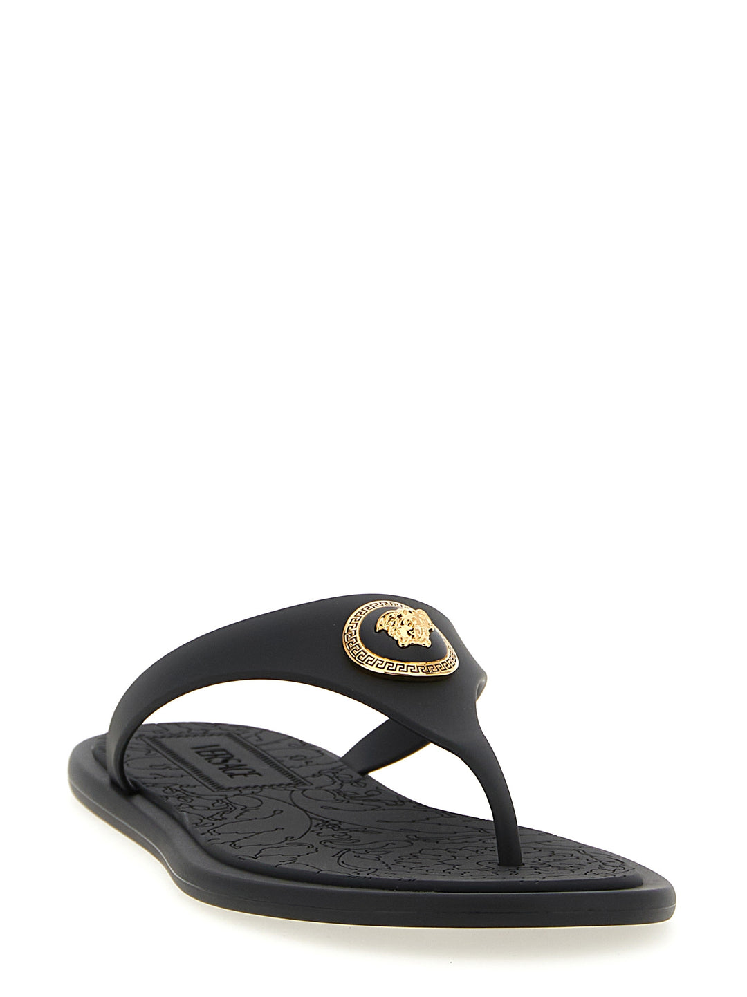 Versace Alia Sandals - Black | 5d5212644c4acfd90dd4bd6b8573ad0553c1bf92