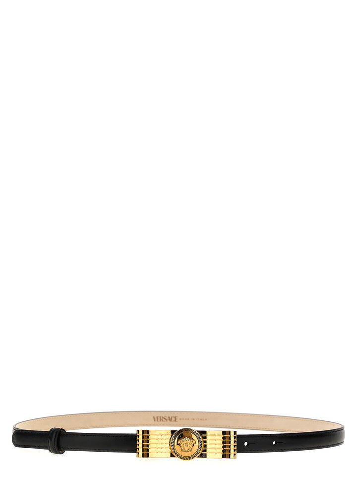 Versace Fiocco Belts - Black | 361f4a27399bc15cdfafdab2c98245310da9fb25
