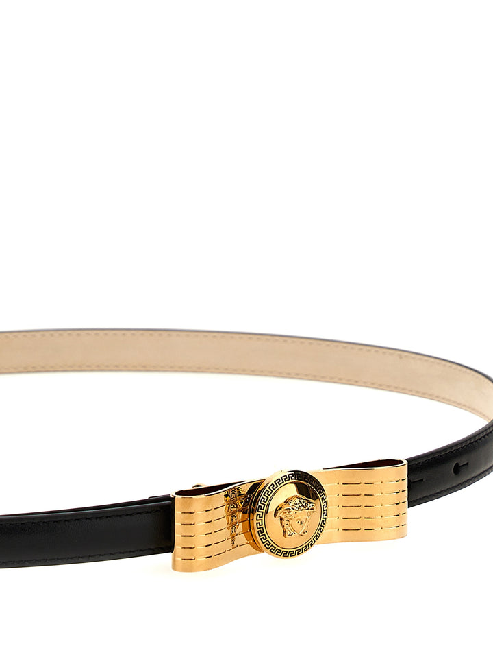 Versace Fiocco Belts - Black | 8d81f76679d386a7e32820e84c1f2e782e633cc7