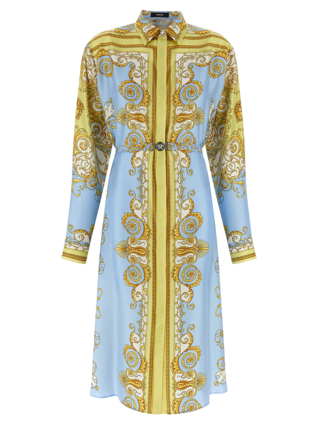 Versace Spring Barocco Dresses - Light Blue | e4c15419d7d7759086d0e0176dd4a684e6cceedd