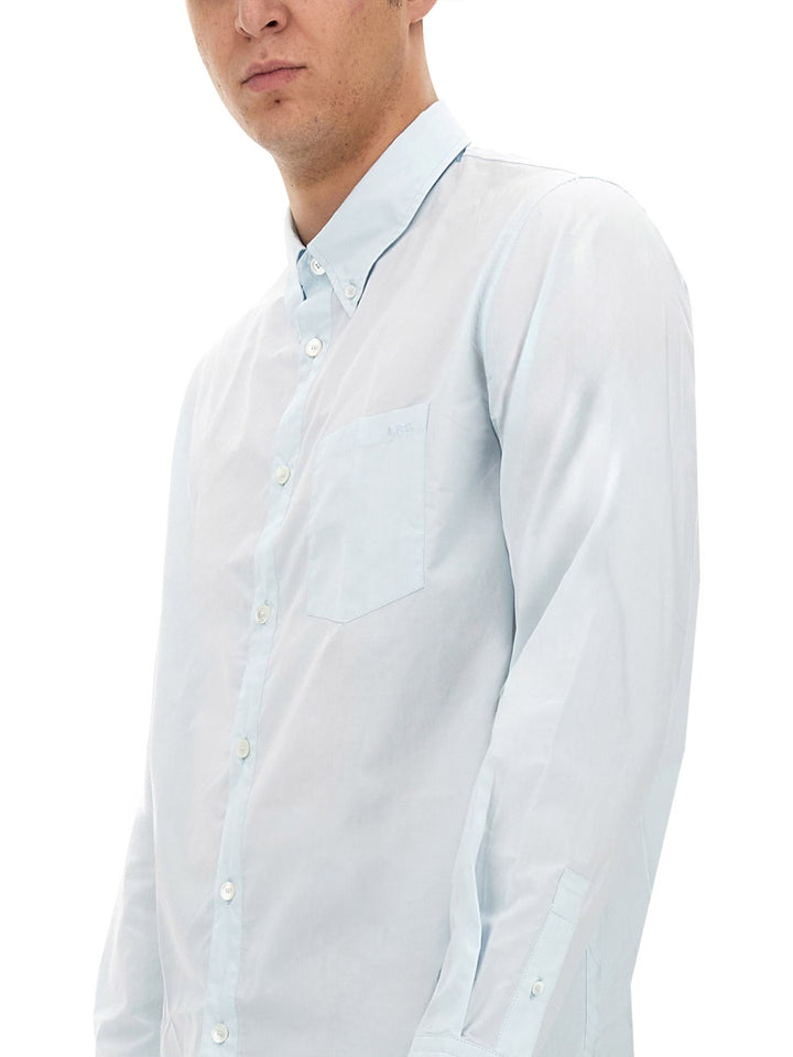 A.P.C. Shirts - Light Blue | Wanan Luxury