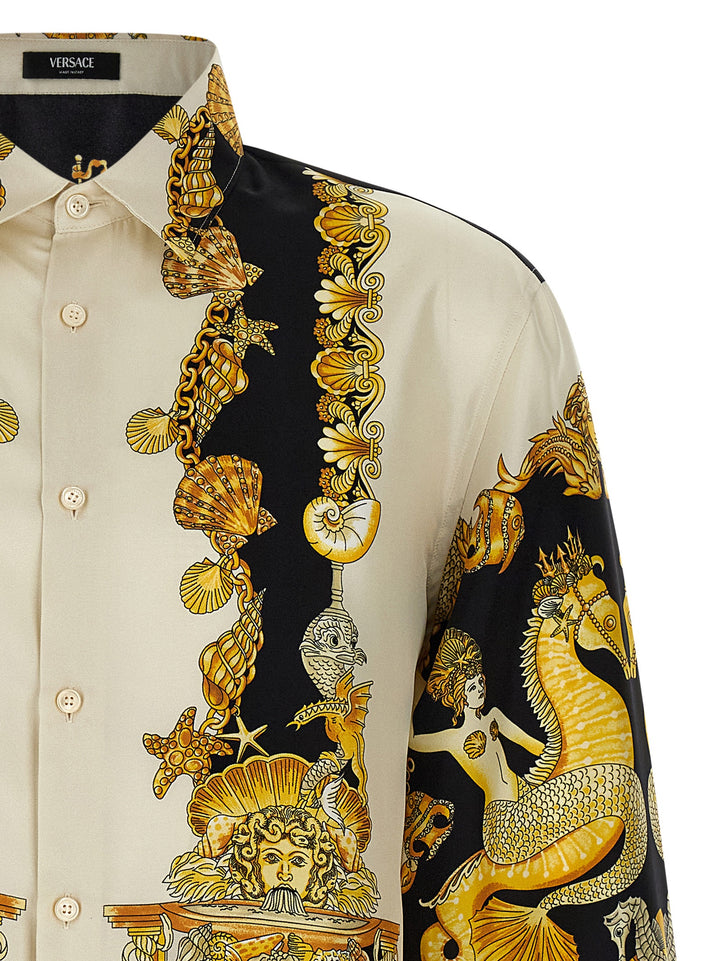 Versace Coral Theatre Shirt and Blouse - Multicolor | c18a319fb5551bae7aad1a506a3846583f792e71