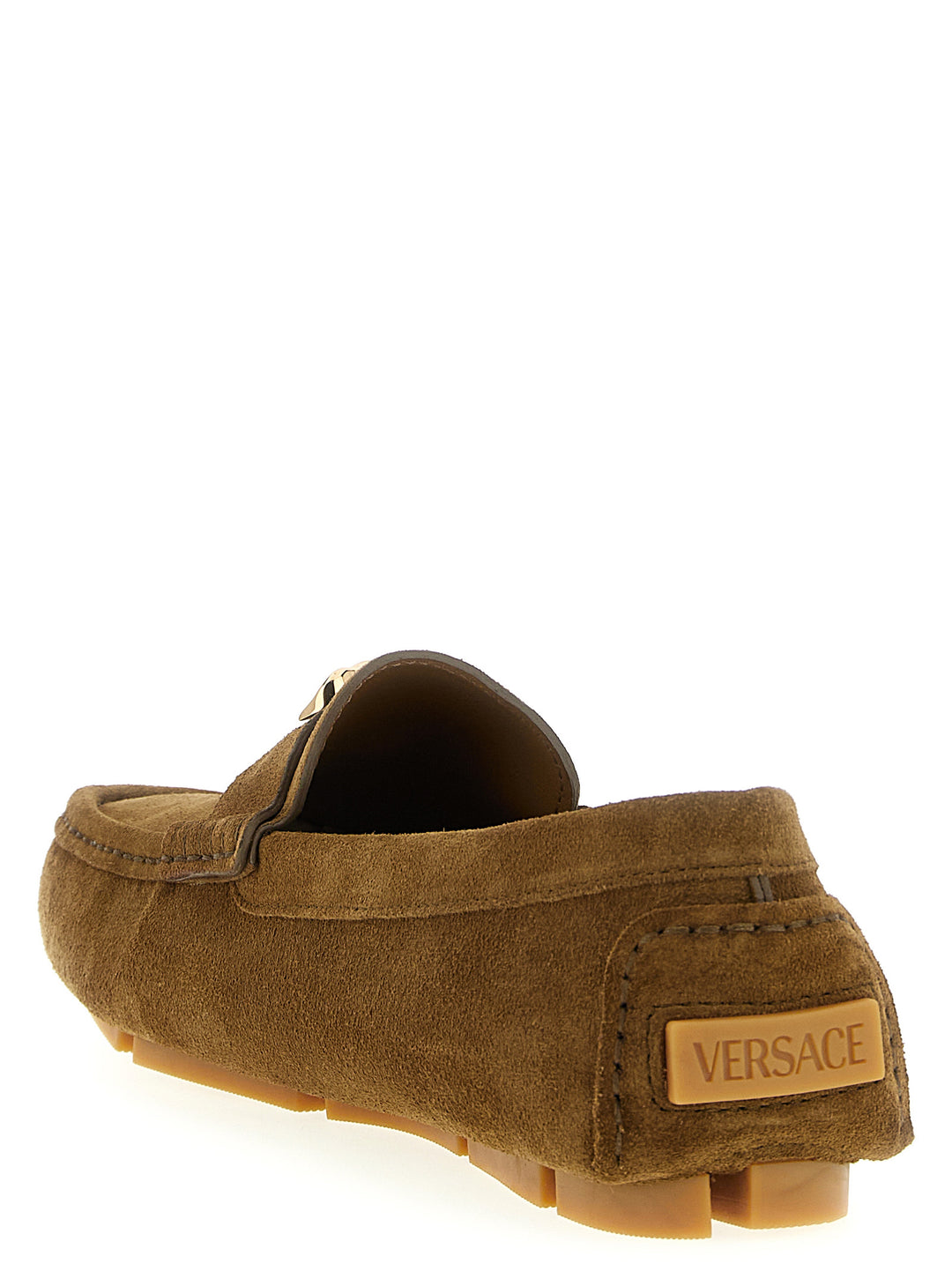 Versace La Medusa Loafers - Brown | ec5c7c40fa3d589c7ad6cd8d4c320bfce55a037e