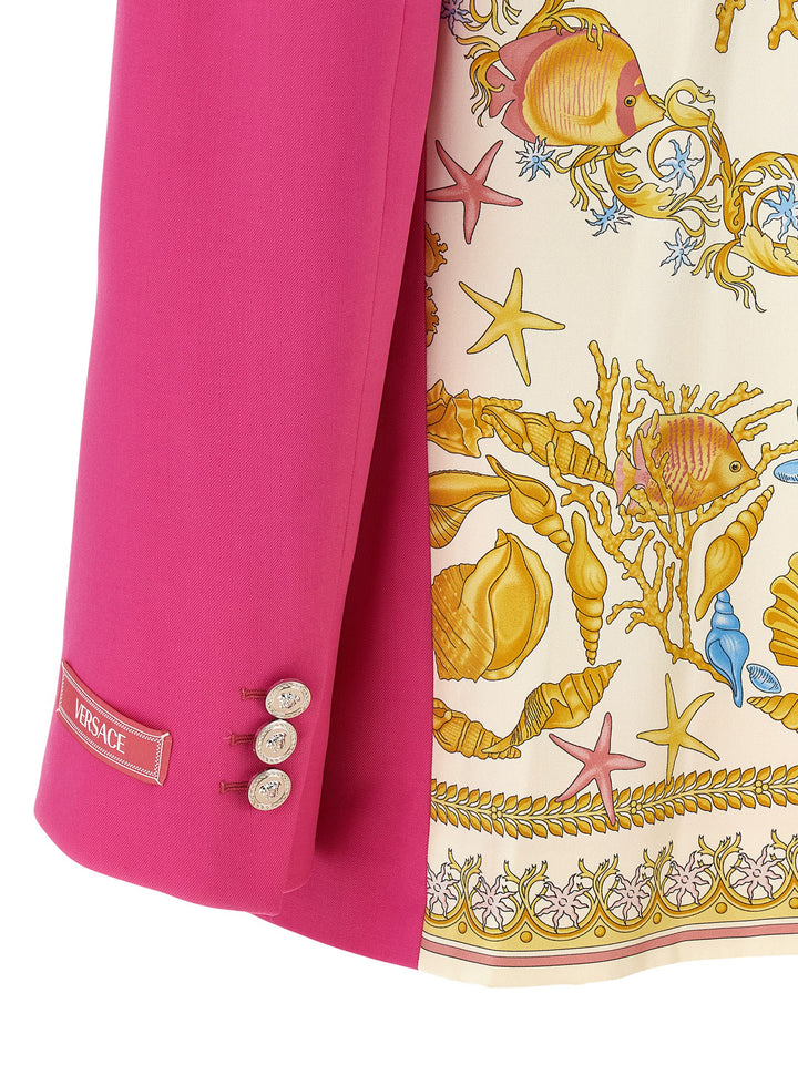 Versace Underwater Barocco BlazerS - Fuchsia | ddaadcdd382f8000bc4e8b82238d2d7908f42000