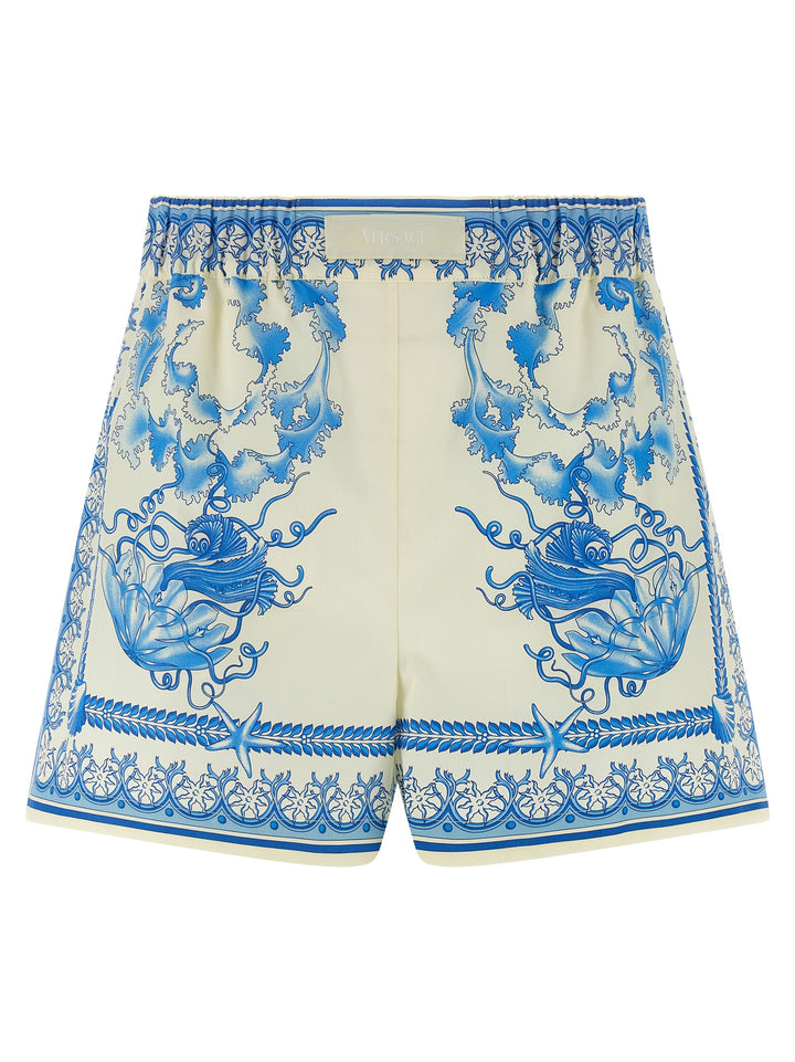 Versace Barocco Bermuda and Short - Light Blue | fd1929fbf43ffaec7f6b4515fc6b5bf8b8a9fc65