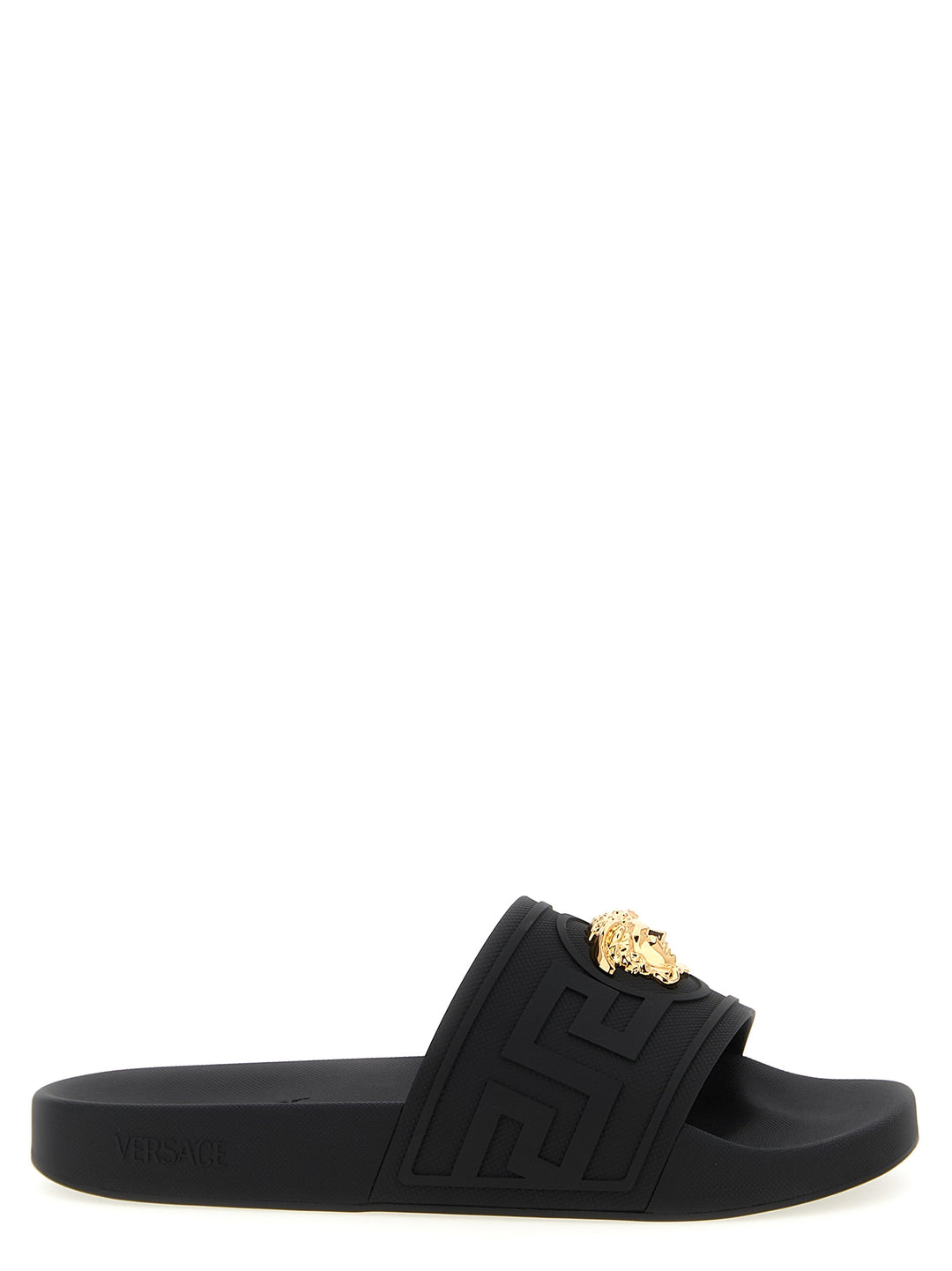Versace La Medusa Sandals - Black | 1ffeb3a426c277a50183a284896b137c952024bf