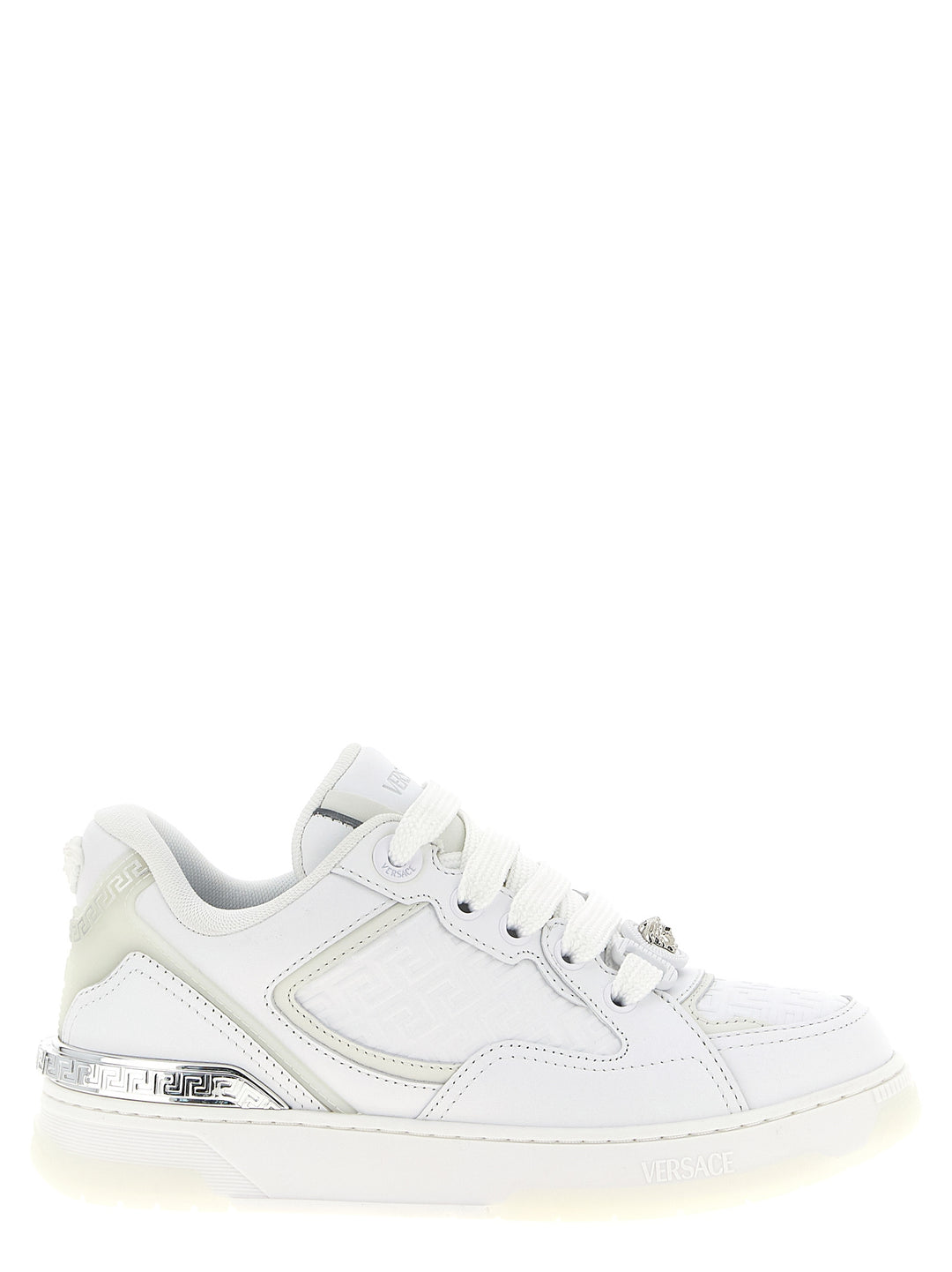 Versace Biggie Basket Sneakers - White | f1dc5a36bb5b7a78291551d3dd61cb9280f8073c