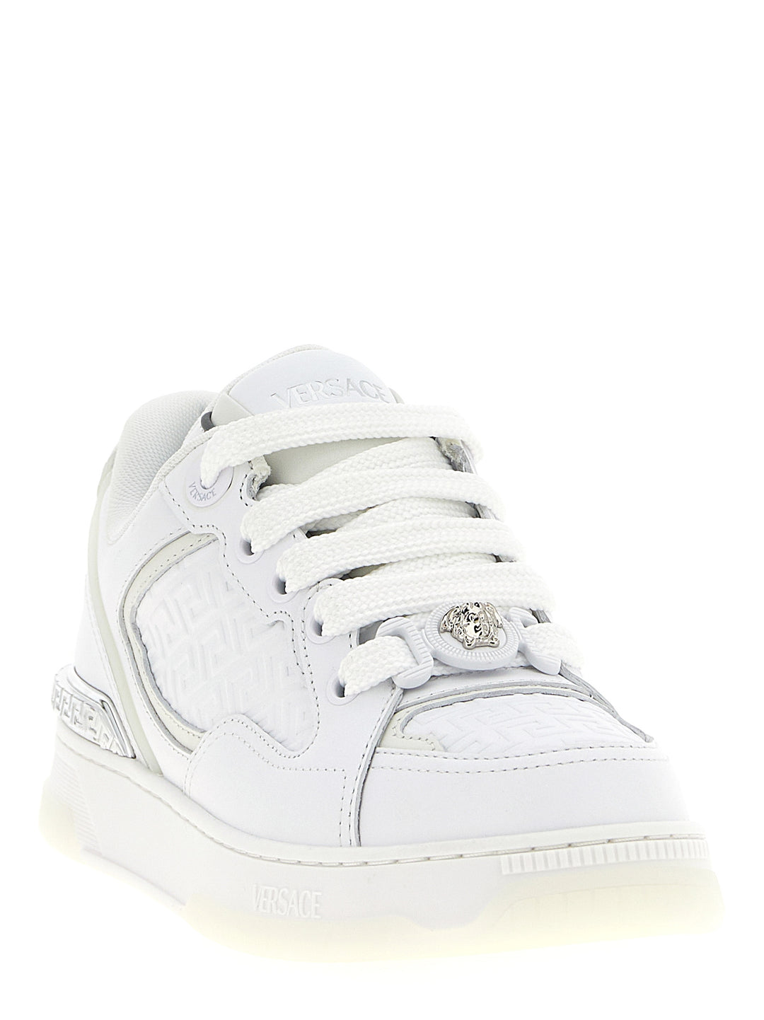 Versace Biggie Basket Sneakers - White | fed50fe6b173ca891e025227d93c560fc9219a91