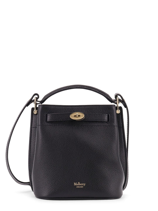 Islington Leather Bucket Bag With Logo