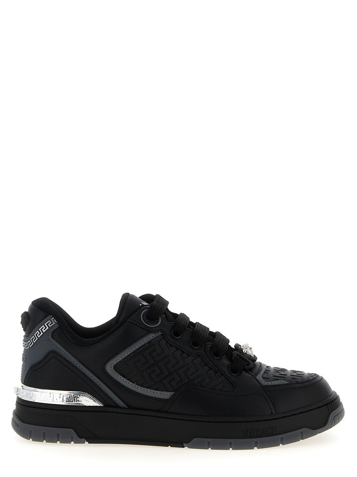 Versace Biggie Basket Sneakers - Black | eb4b95e50efe7d5b86cf6a83d3dce00f53fa95c4