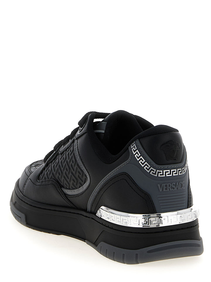 Versace Biggie Basket Sneakers - Black | dc0255b10407432fb571196292af985592446bd1