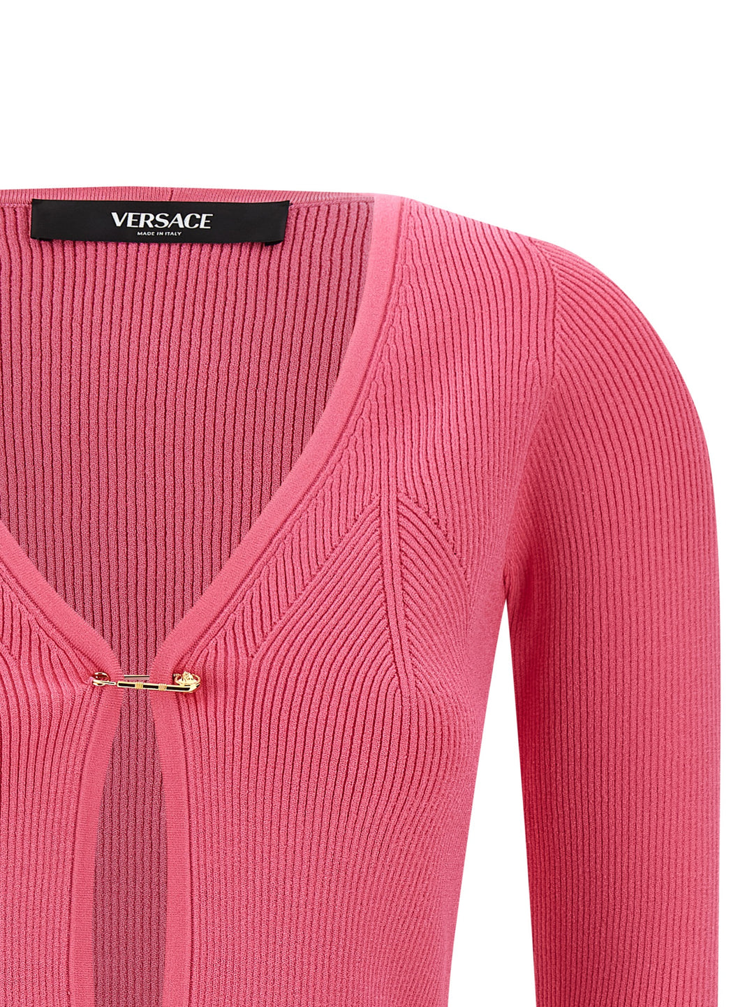 Versace Safety Pin Sweaters and Cardigans - Fuchsia | e70d10b71ced6362999fd6da4951edf94f9290df