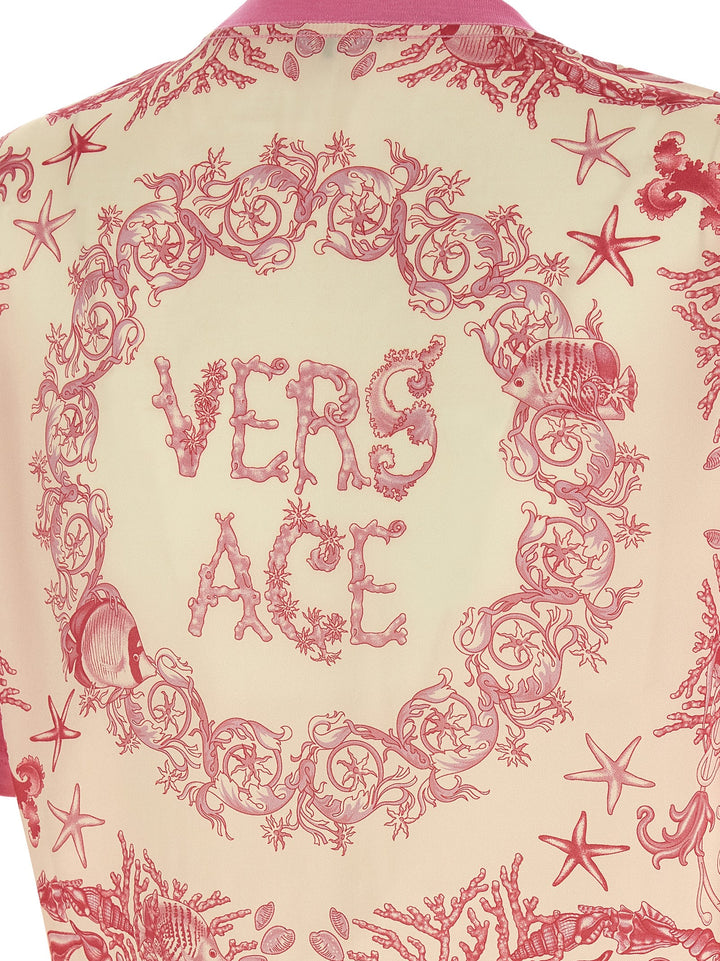 Versace Underwater Barocco T-shirt - Pink | ecde3892c5b71f9acb170c47487a0a01569ee650