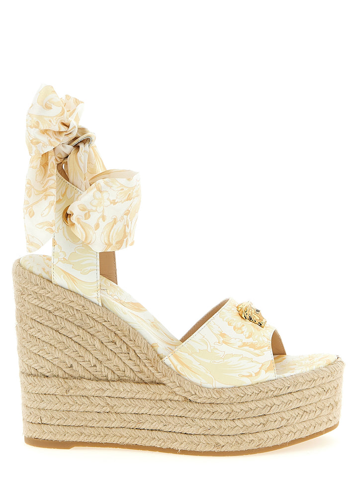 Versace La Medusa Wedges - Yellow | 3a1730d8f9f50f7bd81a56bdeefe2de49f11b5da