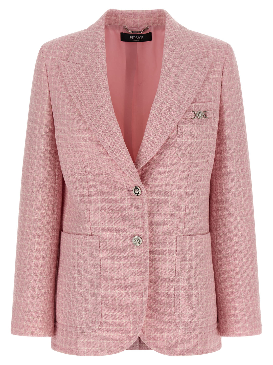 Versace Blazer Check BlazerS - Pink | e84c6b2ce5f5f5e6c5f58f978de243a41af34a37