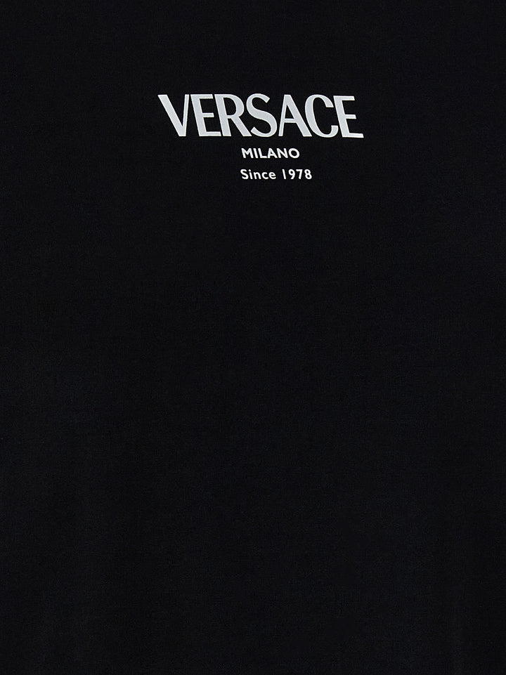 Versace Versace Logo T-shirt - White/Black | 534607097afd916347819e83dc5345006902ea5b