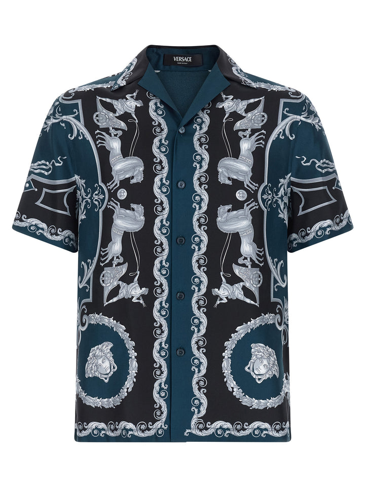 Versace Hall Of Heroes Shirt and Blouse - Blue | dbc9481417d48a13d8582cef9156f7bbbacad176