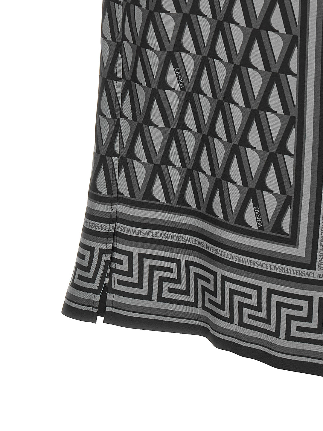 Versace V Greca Shirt and Blouse - Gray | e4313566a8dfa36b7c6d313512a8d0e31c1428c8