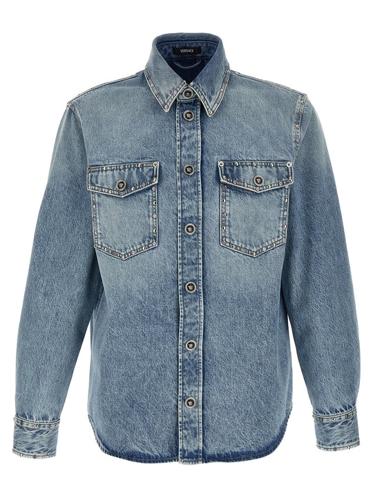 Medusa Shirt And Blouse Light Blue