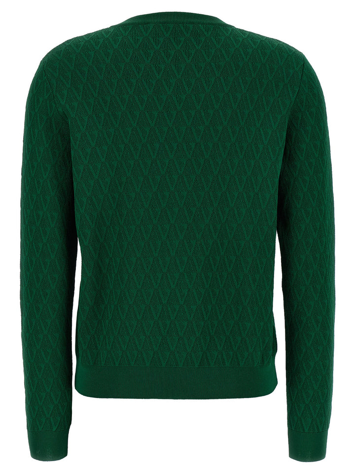 Versace Cardigan Pattern V Sweaters and Cardigans - Green | 16925cea31cc1c72d0adb7dc70be39261ac9b469