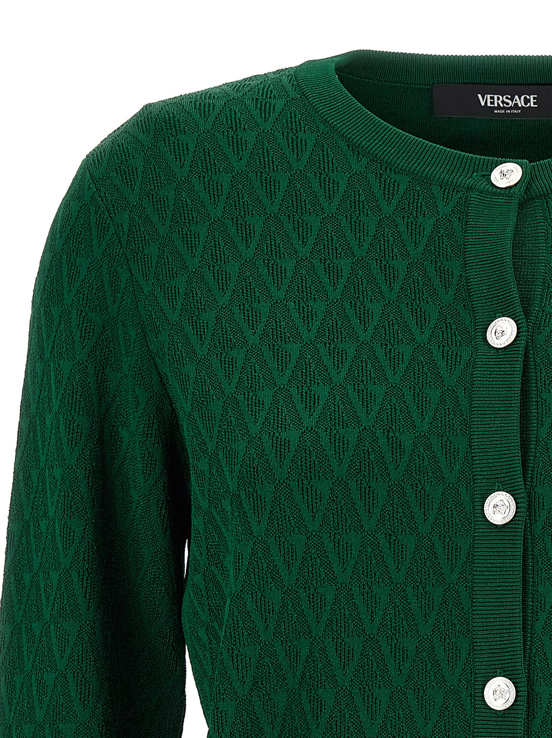 Versace Cardigan Pattern V Sweaters and Cardigans - Green | 2f29e1cd2a93f7370f913990fe6636af4d476981