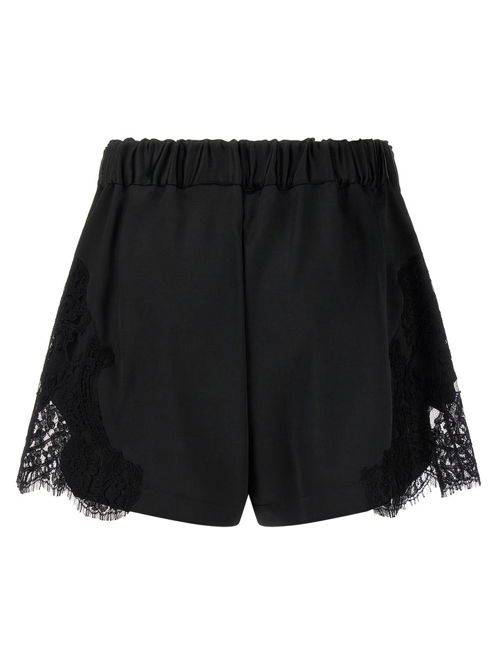 Versace Lace Insert Shorts Bermuda and Short - Black | e5717d45028ad1c83da3ae026d91886fa9411d1d