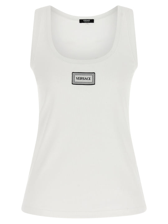 90s Vintage Logo Tops White