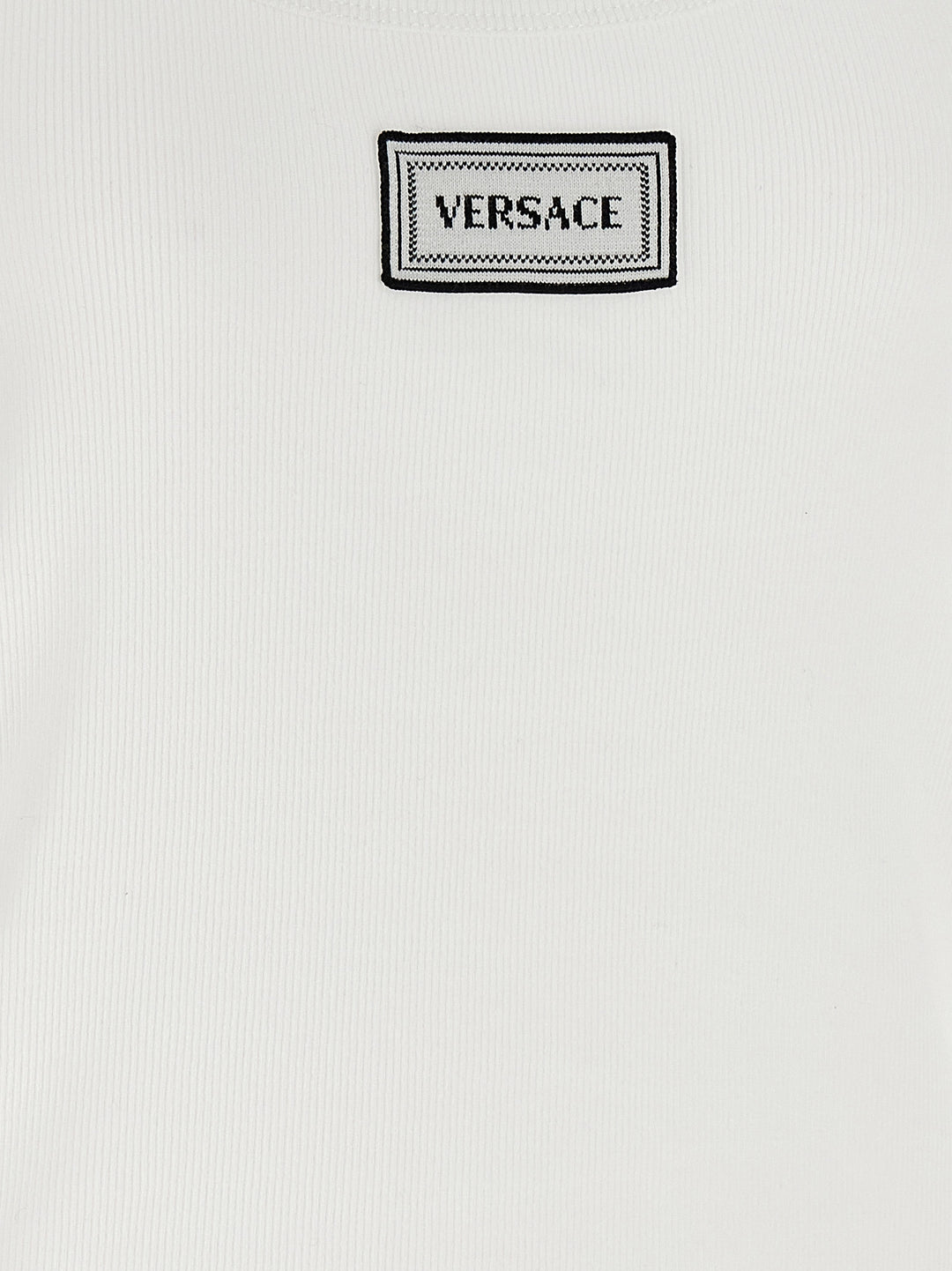 Versace 90s Vintage Logo Tops - White | b894c22b87e5b0c80a0f95cefb45e2515d042916