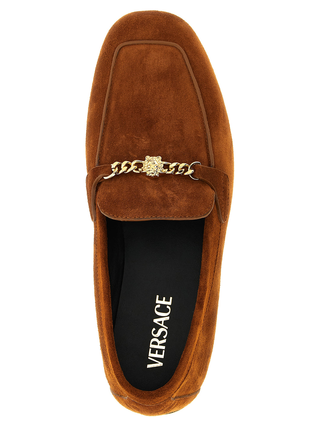 Versace Medusa Loafers - Brown | c4a14efb13987a69228ed6bc73c2fb99c381aba7
