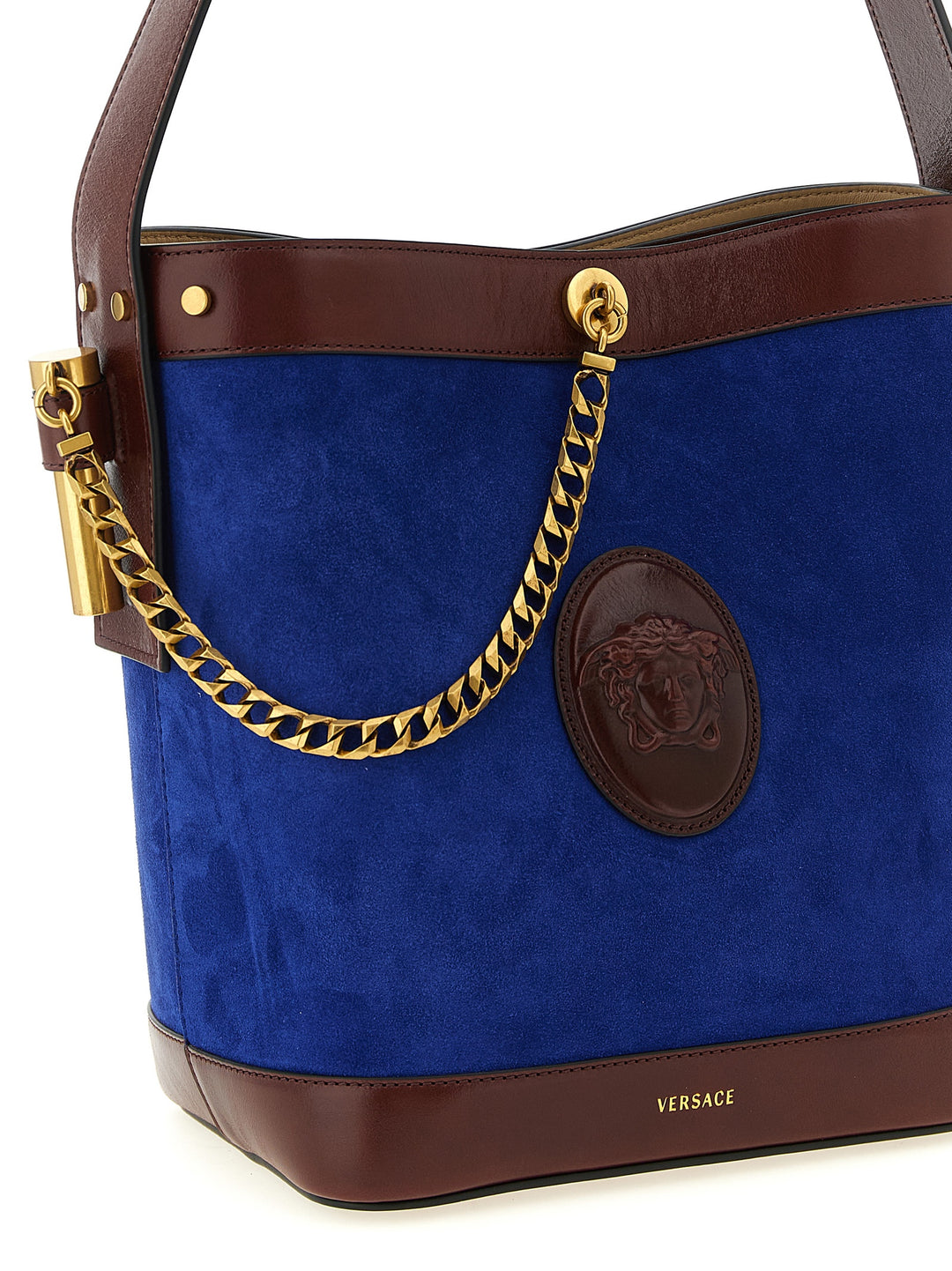 Versace Pivot Shoulder Bags - Blue | c568b7b85bb379efdc38e98291d2526197a124ae