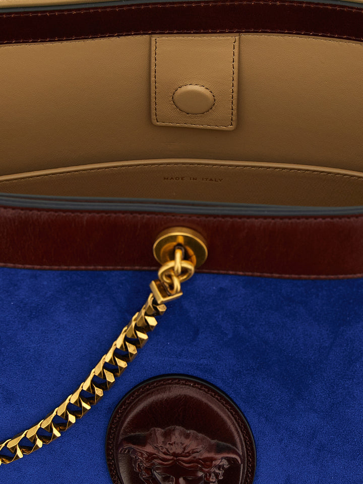 Versace Pivot Shoulder Bags - Blue | 17eb015b7dc438fc28133ac6d3a82930da653b7d