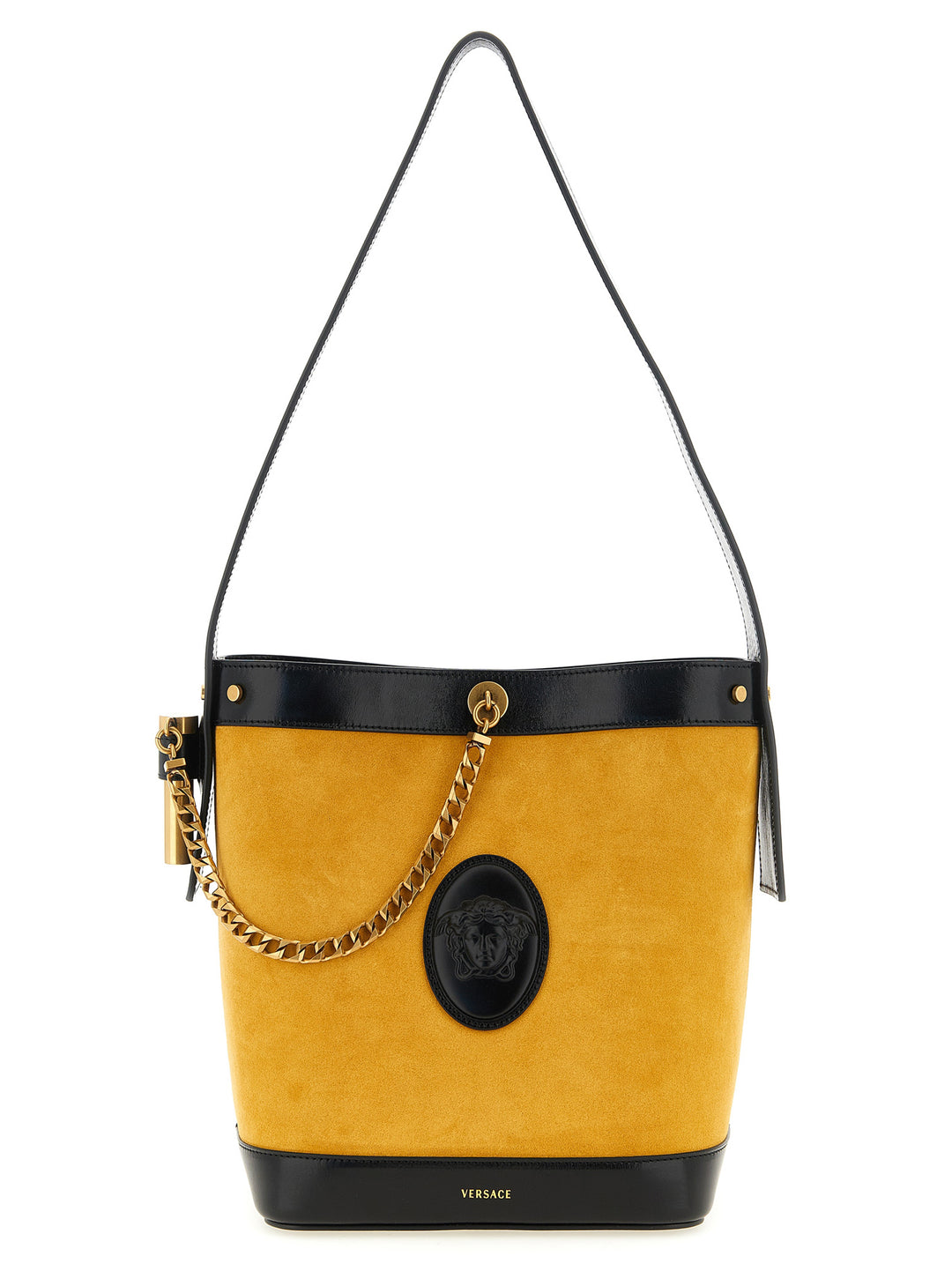 Versace Pivot Shoulder Bags - Yellow | 8b0514efe67596576a2a3e5a4eabacf20b566f2f