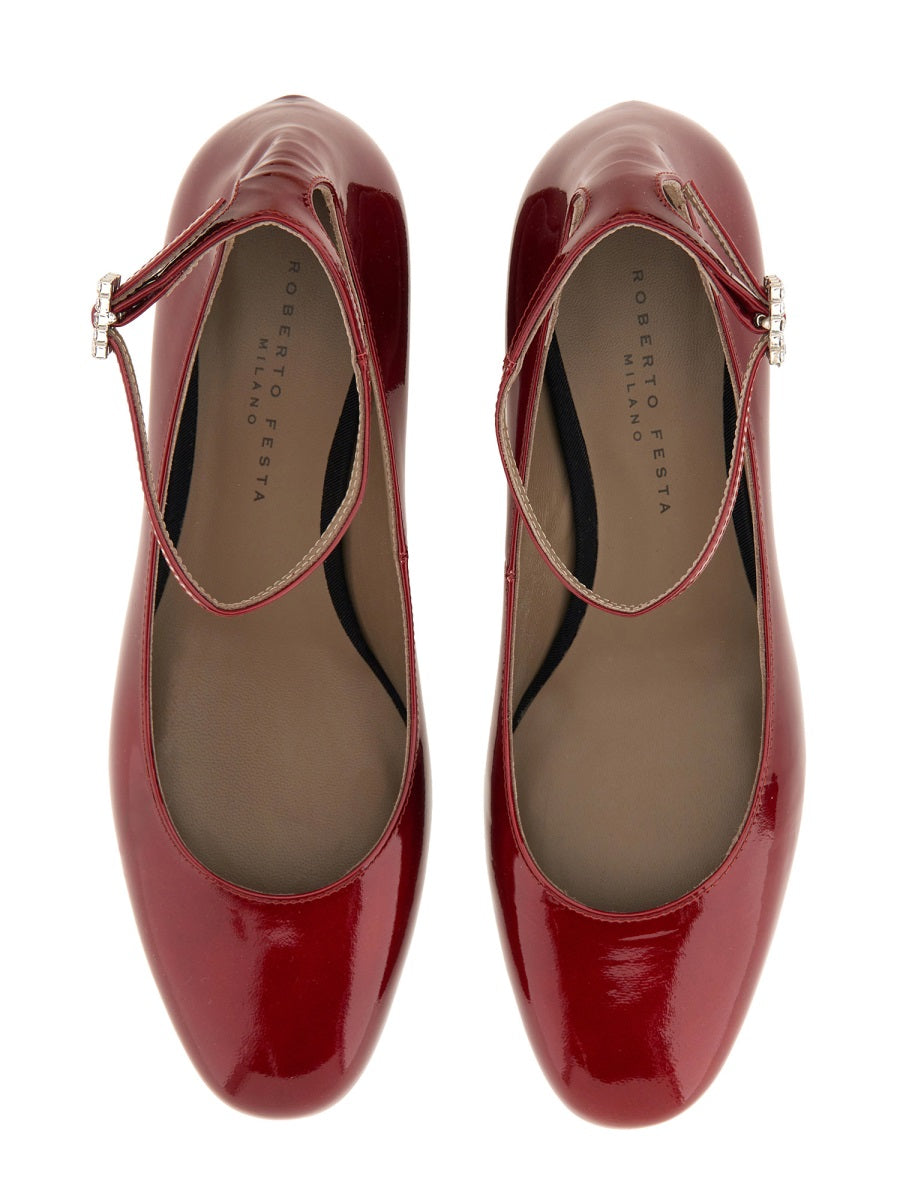 Roberto Festa Flat Shoes - Red | Wanan Luxury