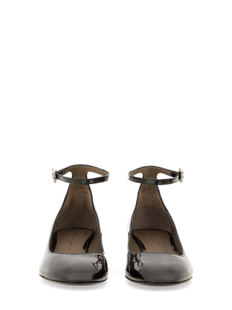 Roberto Festa Flat Shoes - Black | Wanan Luxury