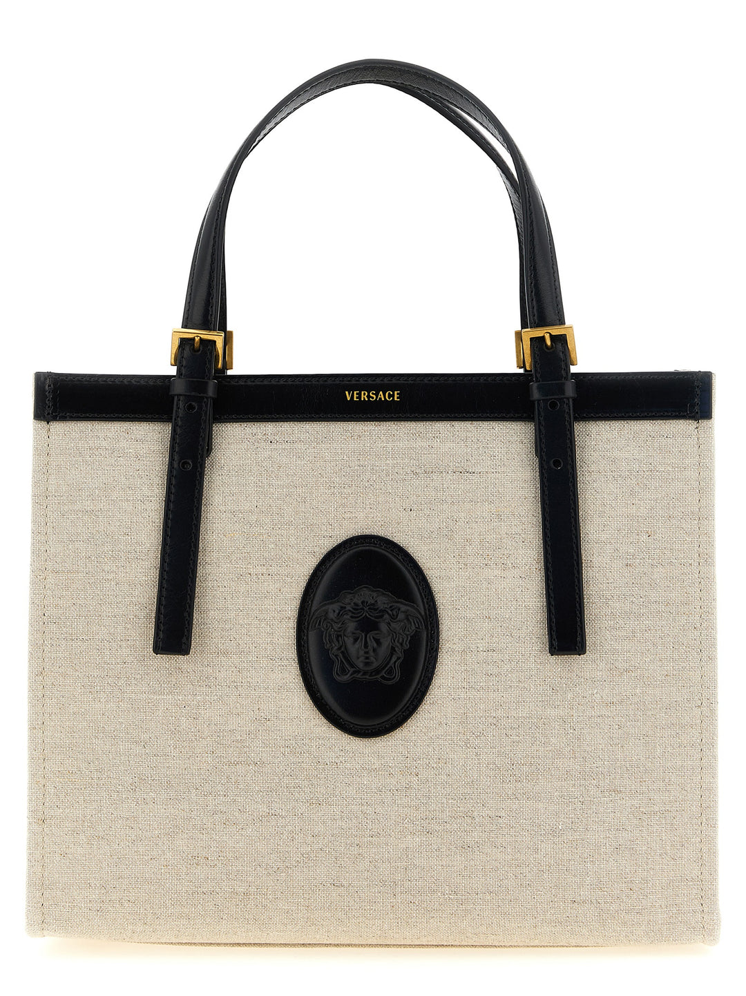 Versace Rivière Tote Bag - Beige | 2d3296bf954df06ad5ca38f04d0a30355e19edde