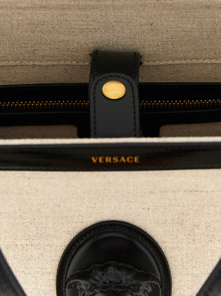 Versace Rivière Tote Bag - Beige | d5ac0da422222a3e746b434b25f0e3aa57ce9c41