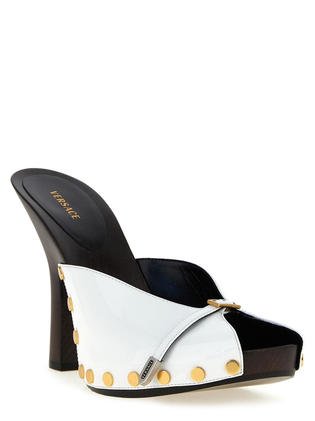 Versace Sassi Pumps - White/Black | 83c7d3c171a7fe5601cdf2e215378c20b5bc8154