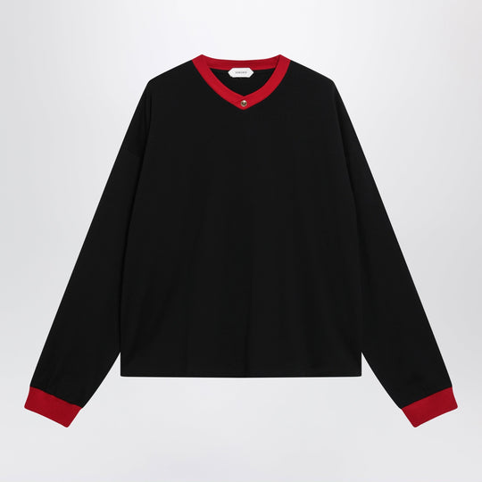Black/Red Long-Sleeve T-Shirt