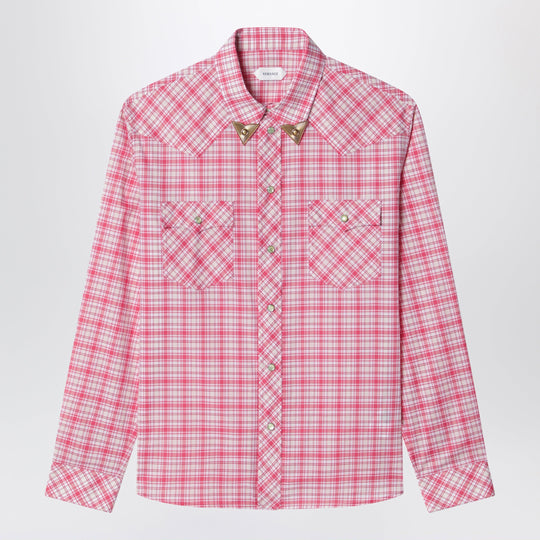 Slim-Fit Cotton Poplin Check Shirt