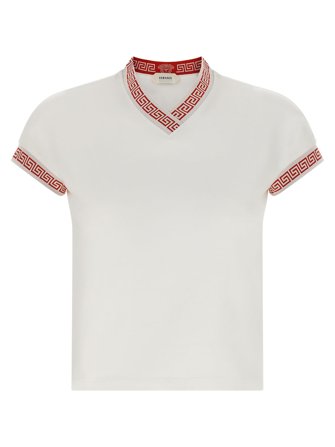 Versace Greca T-shirt - Red | 6d3907c46bfb9b94339b0e25fbc8bce133fd43af