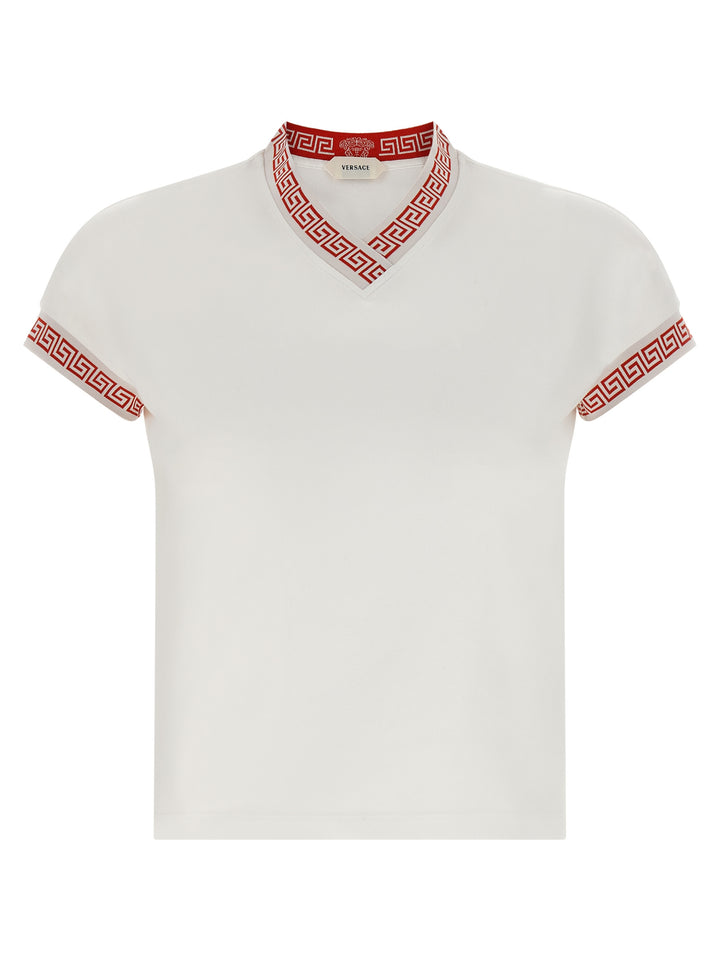Versace Greca T-shirt - Red | 6d3907c46bfb9b94339b0e25fbc8bce133fd43af