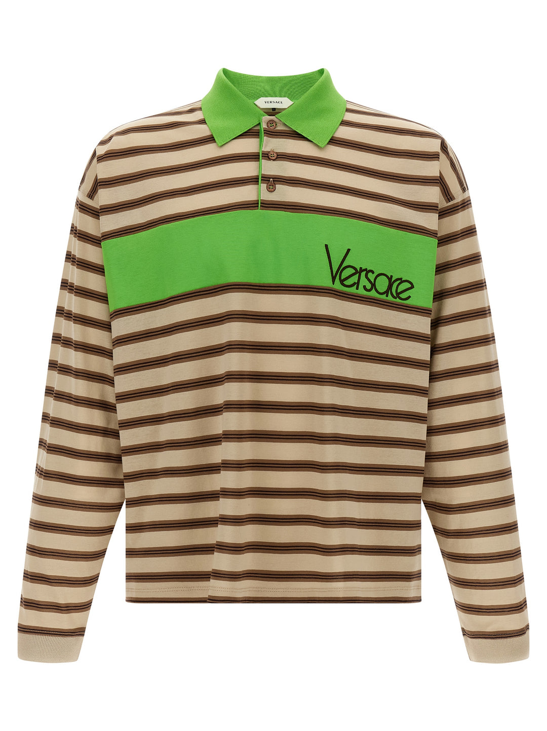 Versace Intarsia  Shirt Polo - Multicolor | d1bff4036cd9844a641555031e38f0edb617f13c