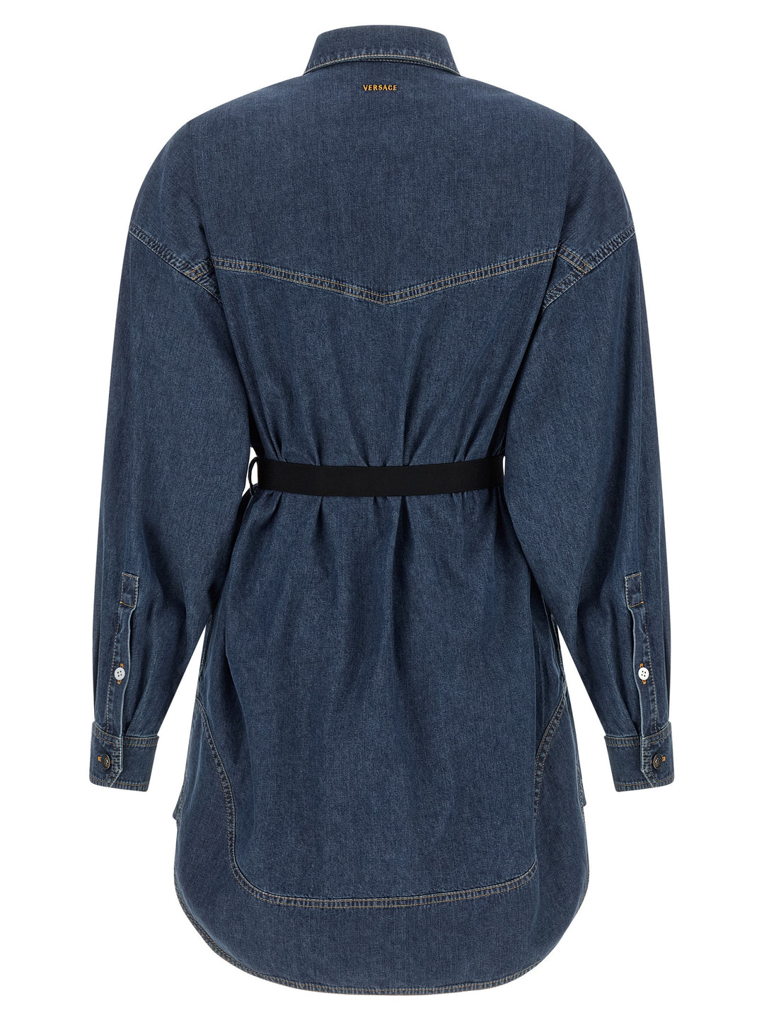 Versace Chambray Denim Dress Dresses - Blue | 60ffafdbb45c2eea4db9965bc954210664bc57e7