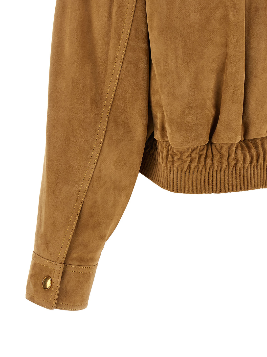 Versace Suede Blouson Puffer Jackets - Brown | 1a88f080ef02a22b3a0d200ca41f1f05d19790a5