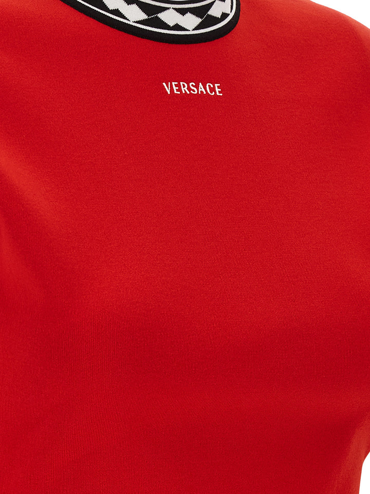 Versace Versace Logo Dresses - Red | 04d8a88103da76dac27a8dbd88d5bab872316715
