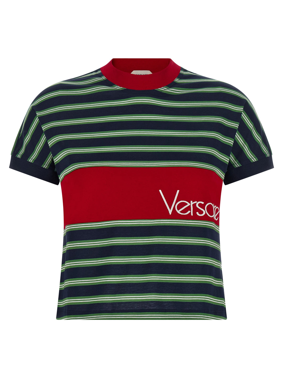 Versace Intarsia T-shirt - Multicolor | ddb74b7208eabcb651463c982fdf808a831e8a6d